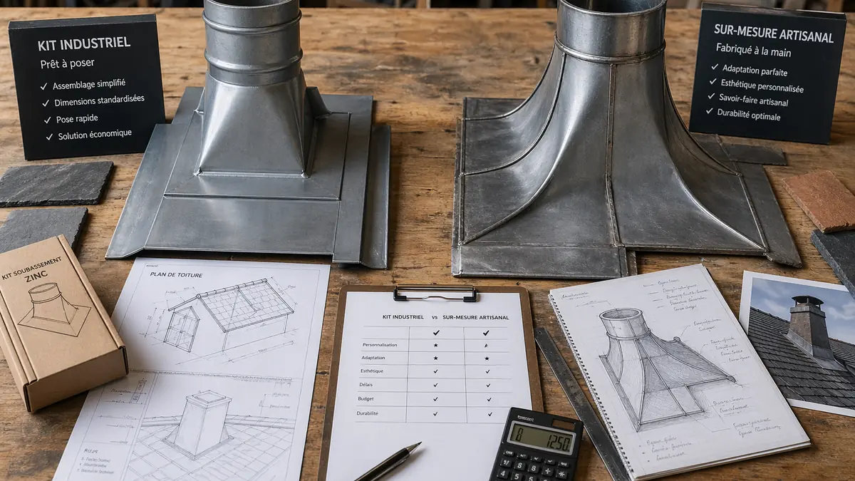 tarif entourage de cheminée en zinc