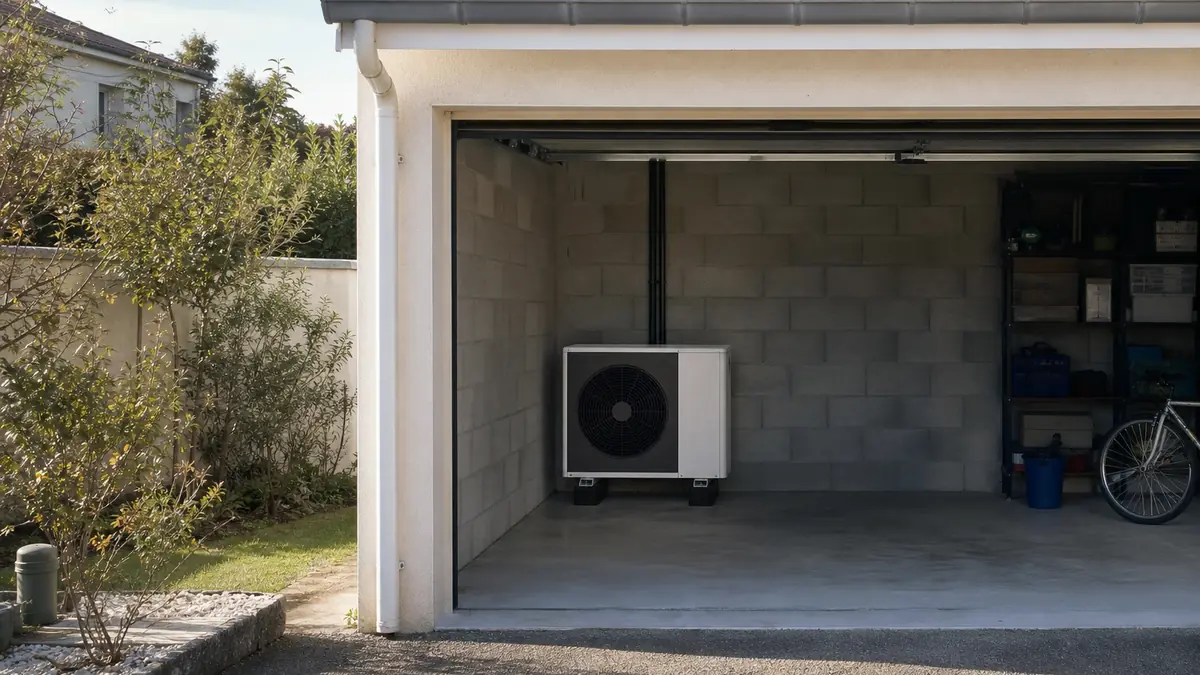 Pompe à chaleur dans garage non isolé : Risques et précautions à prendre
